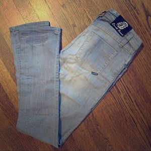 Gray Skinny Jeans Gently Distressed